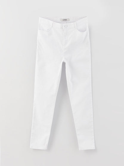 Basic Gabardine Girl's Trousers