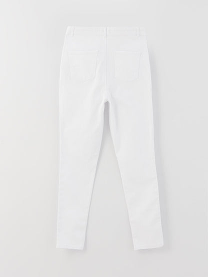 Basic Gabardine Girl's Trousers