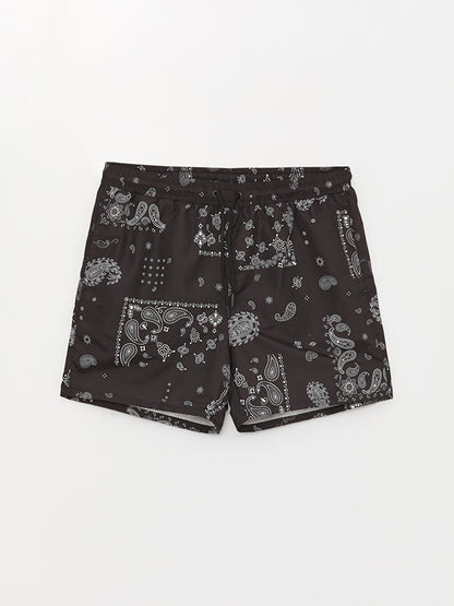 Short Patterned Men's Swim Shorts