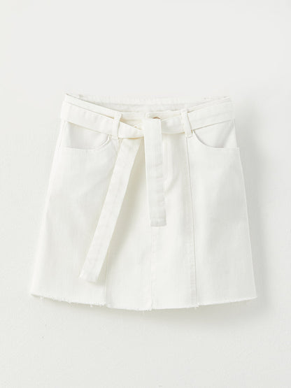 Basic Gabardine Girl's Skirt