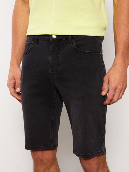 Extra Slim Fit Men's Jean Shorts