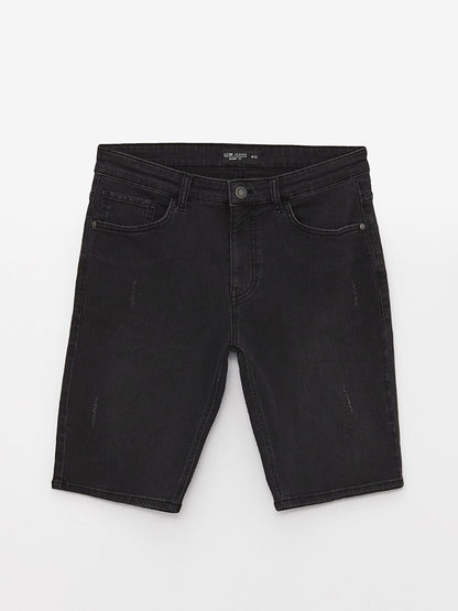 Extra Slim Fit Men's Jean Shorts