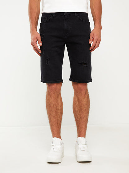 Skinny Fit Men's Jean Shorts