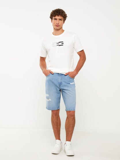 Standard Fit Men's Jean Shorts