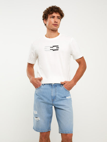 Standard Fit Men's Jean Shorts