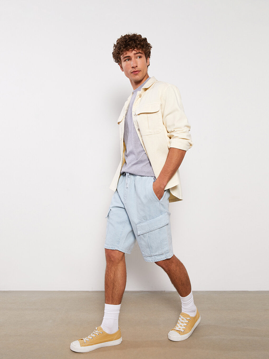 Comfortable Fit Men's Jean Shorts