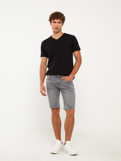 Extra Slim Fit Men's Jean Shorts