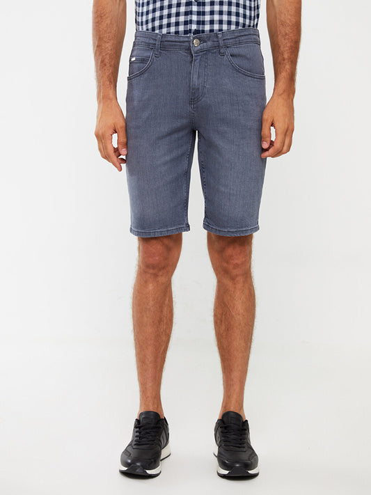 Slim Fit Men's Jean Shorts