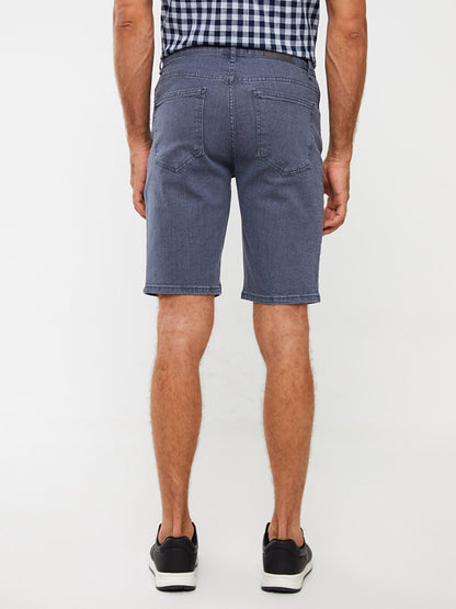 Slim Fit Men's Jean Shorts