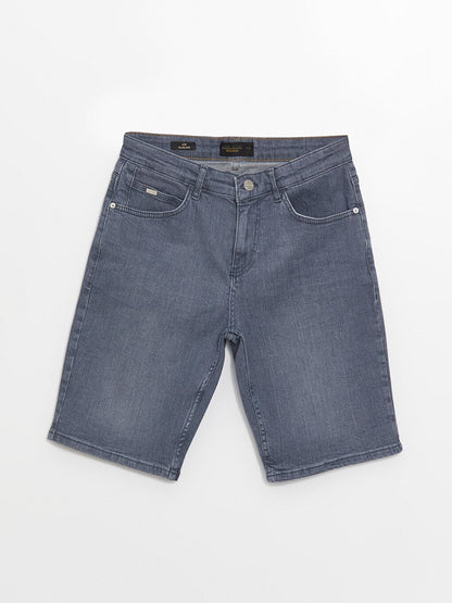 Slim Fit Men's Jean Shorts