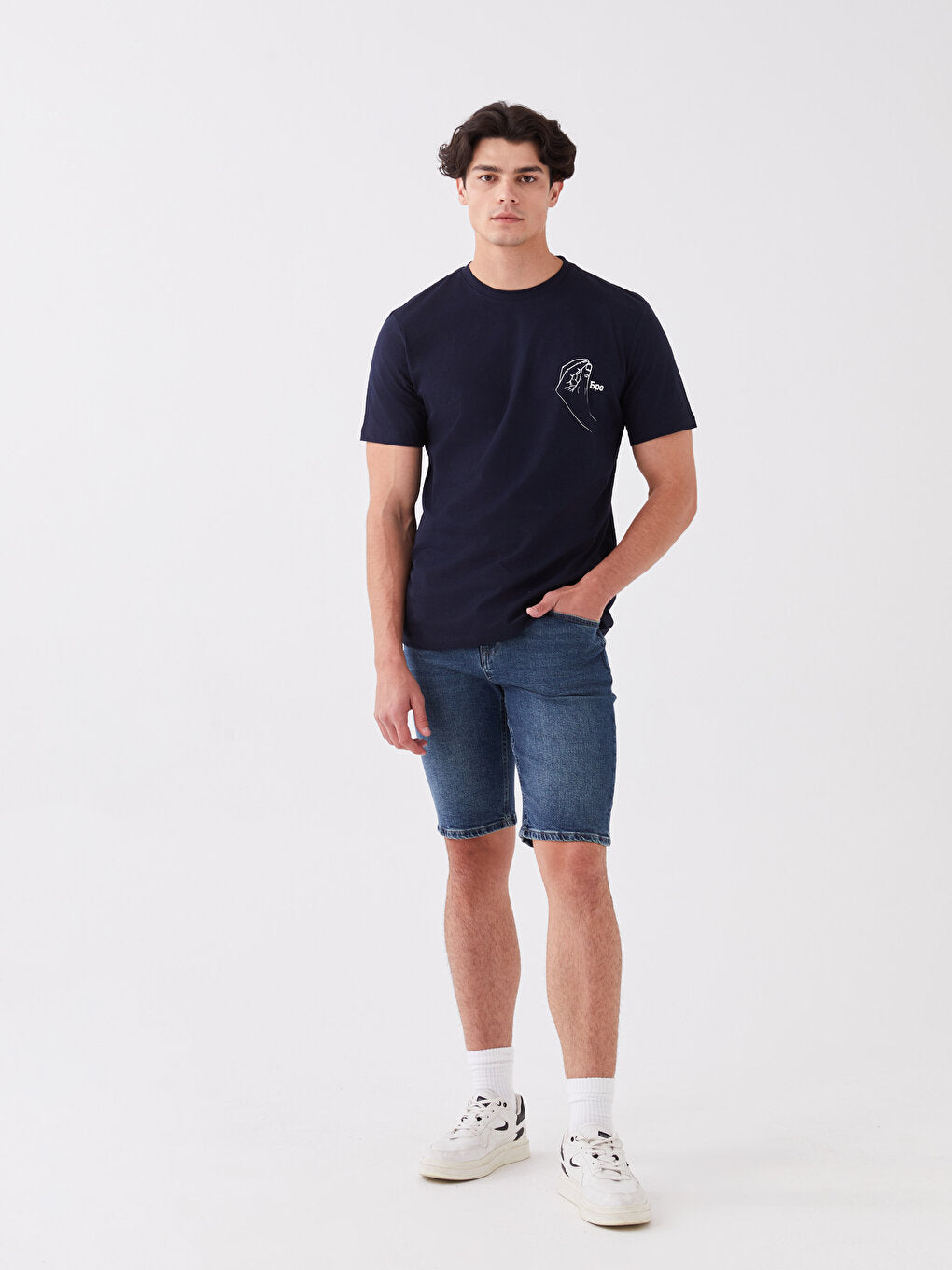 Slim Fit Men's Jean Shorts