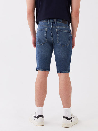 Slim Fit Men's Jean Shorts