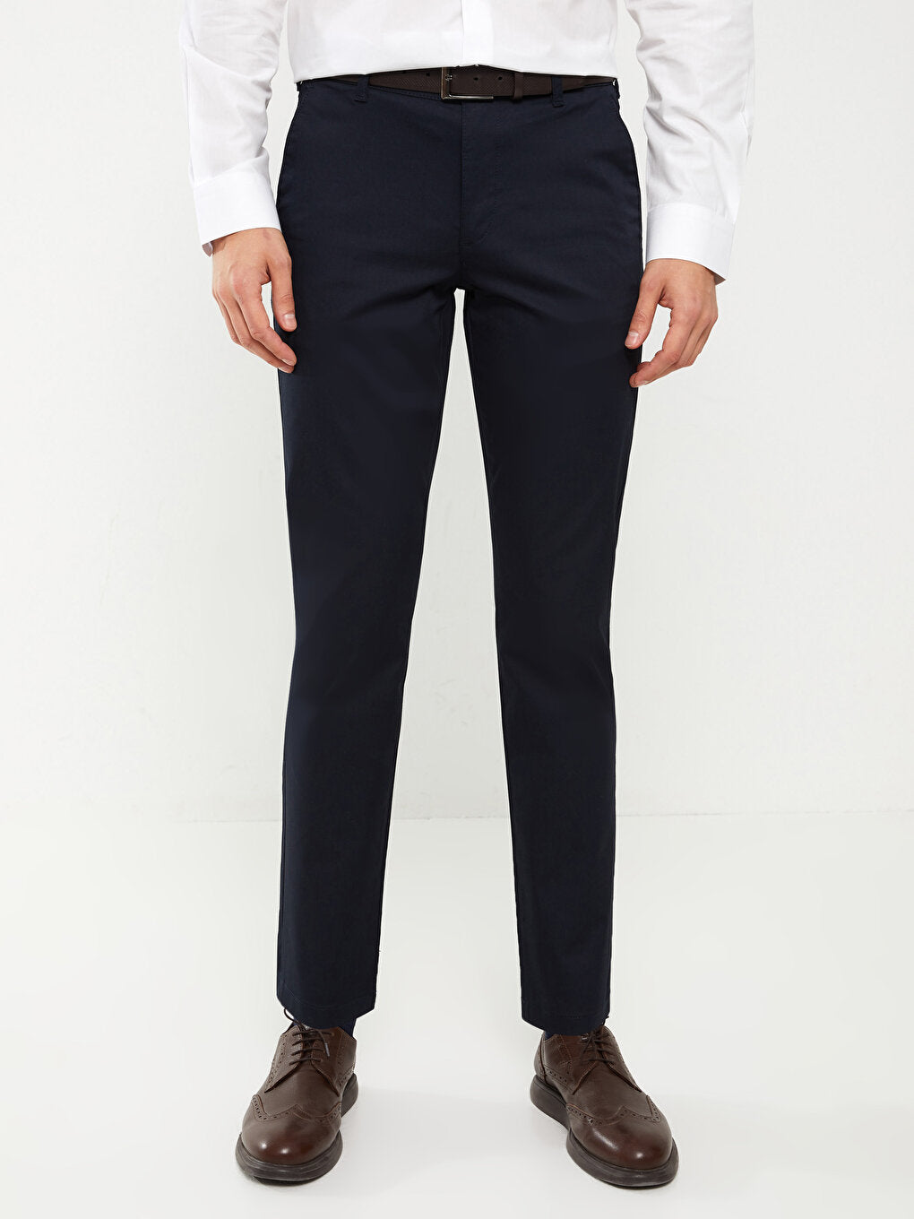 Slim Fit Gabardine Men's Chino Trousers