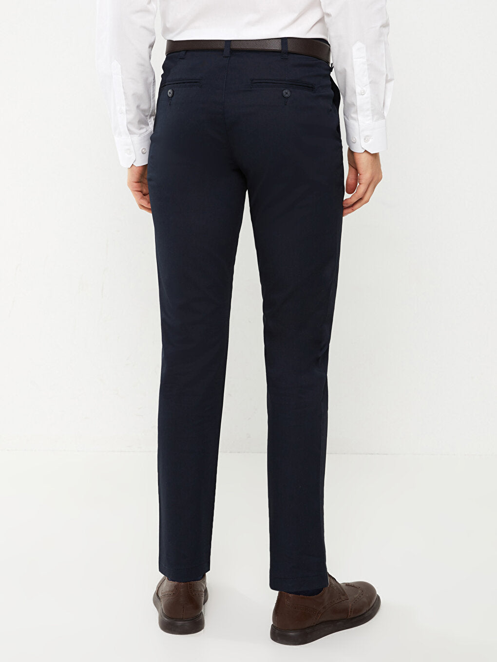 Slim Fit Gabardine Men's Chino Trousers