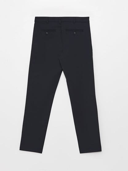 Slim Fit Gabardine Men's Chino Trousers