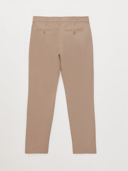 Slim Fit Gabardine Men's Chino Trousers