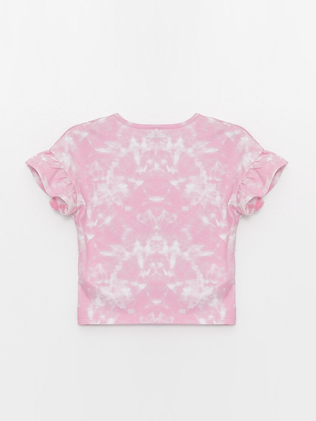 Crew Neck Printed Short Sleeve Girls' T-Shirt