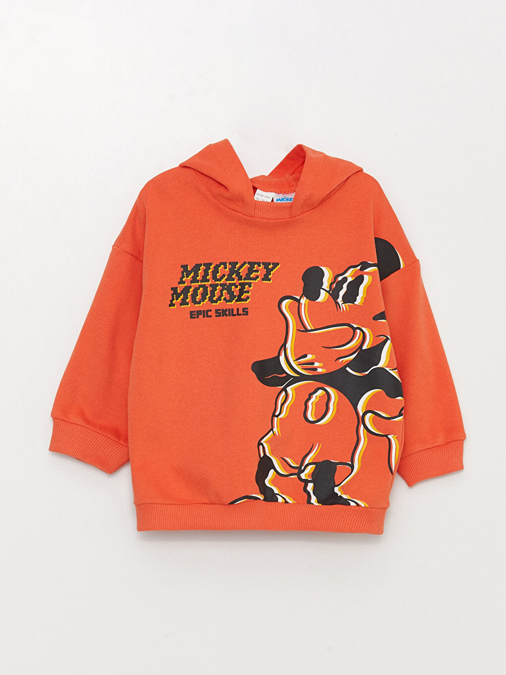 Long Sleeve Mickey Mouse Printed Baby Boy Hoodie