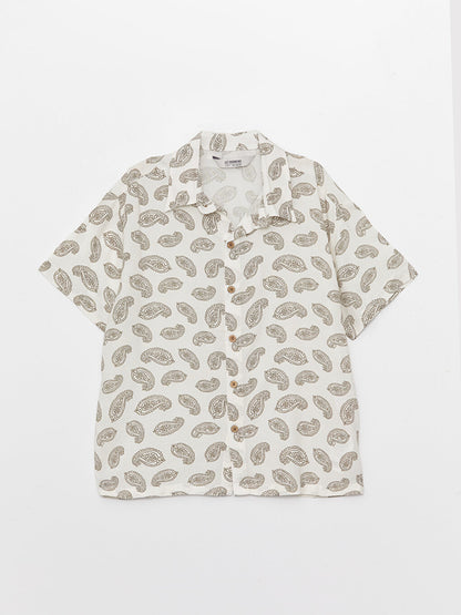 Comfortable Patterned Boy's Shirt