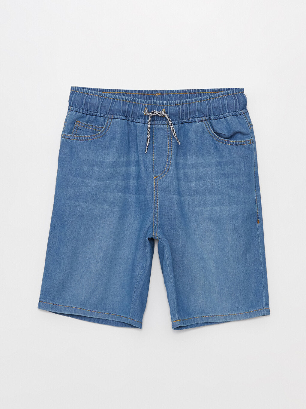 Elastic Waist Boy Jean Shorts