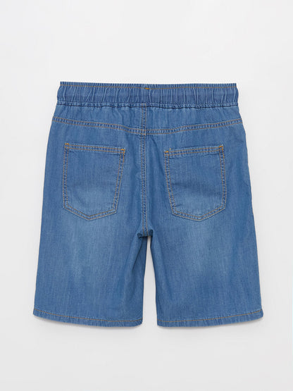 Elastic Waist Boy Jean Shorts