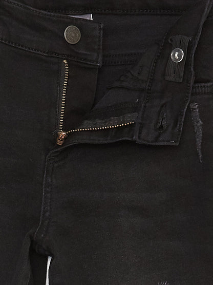 Ripped Detailed Boy Jean Roller