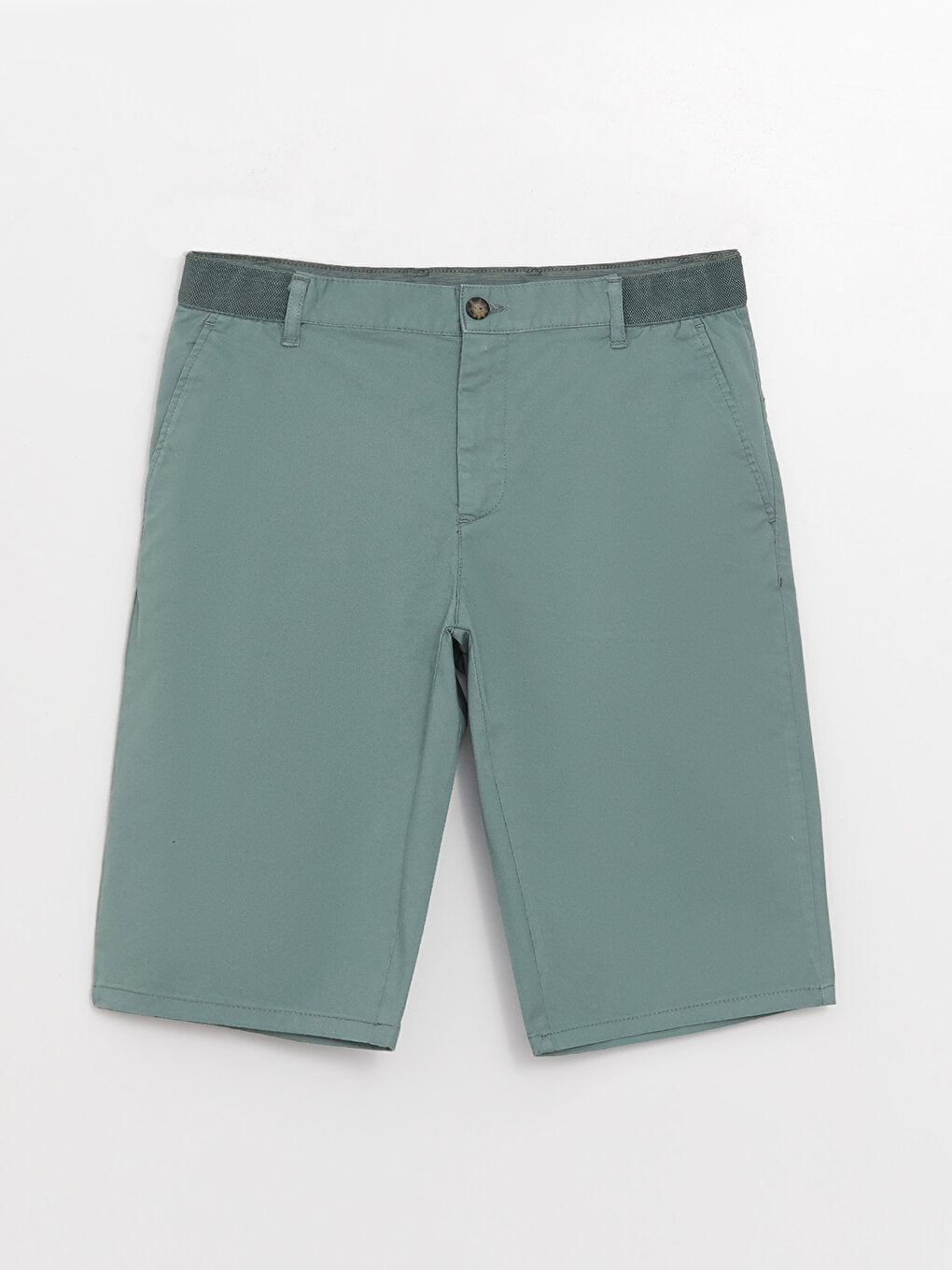 Comfortable Fit Gabardine Men's Bermuda Shorts