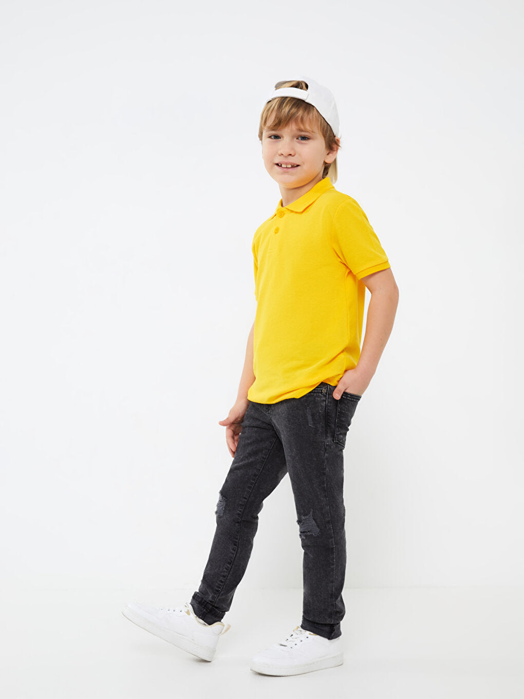 Super Skinny Fit Ripped Detailed Boy's Jean Trousers