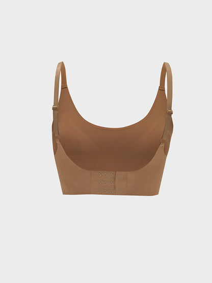 Non-wired, unpadded plain bra