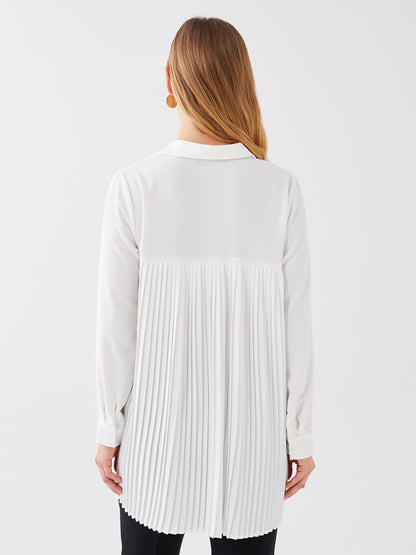 Long Sleeve Pleated Women's Shirt