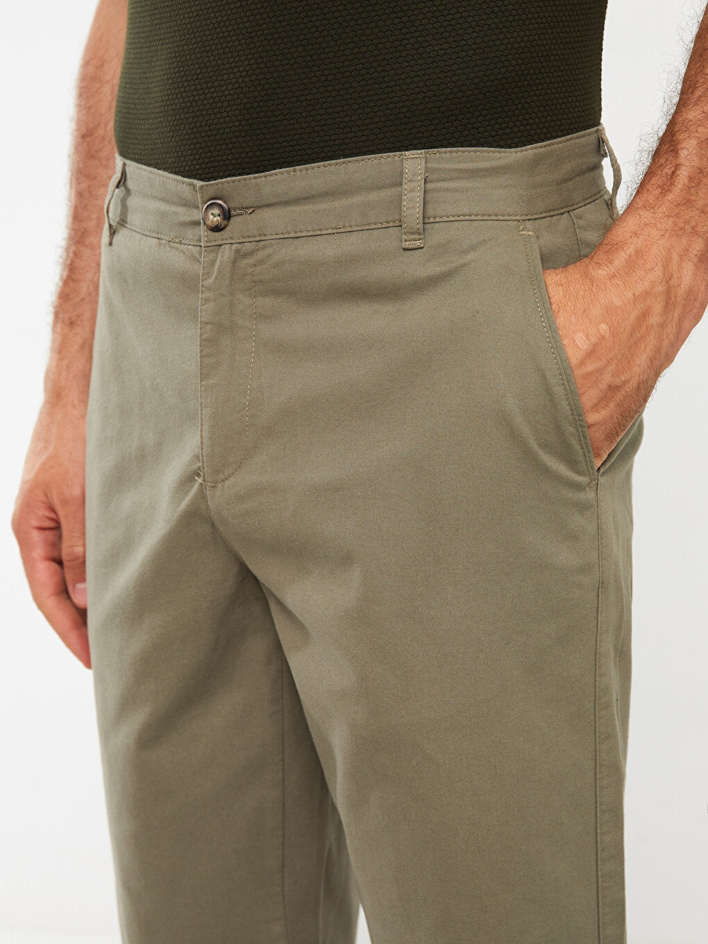 Standard Fit Gabardine Men's Bermuda Shorts