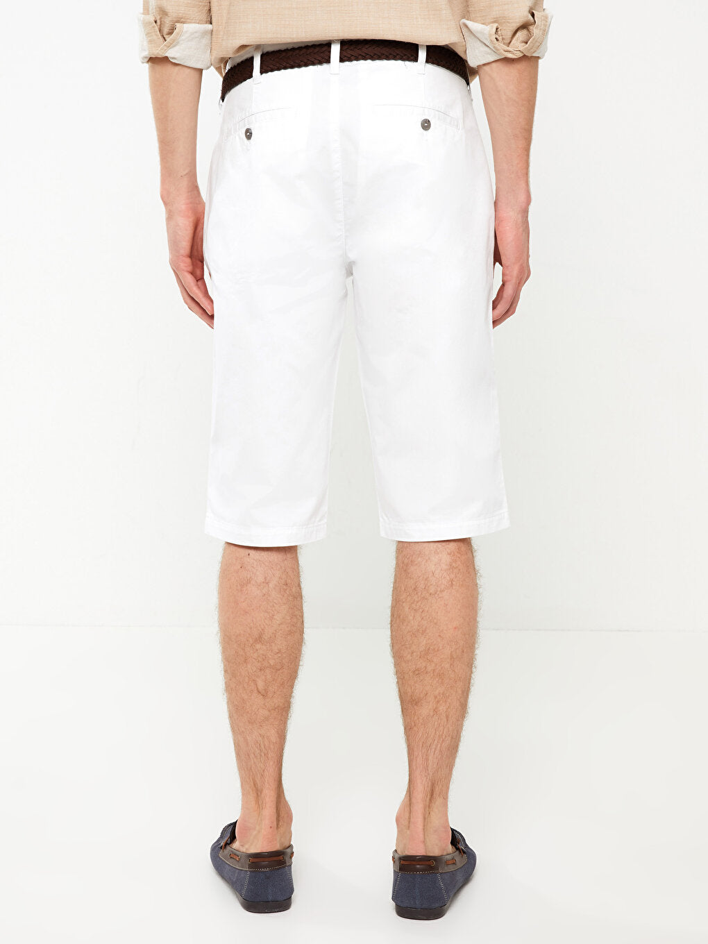 Standard Fit Gabardine Men's Bermuda Shorts