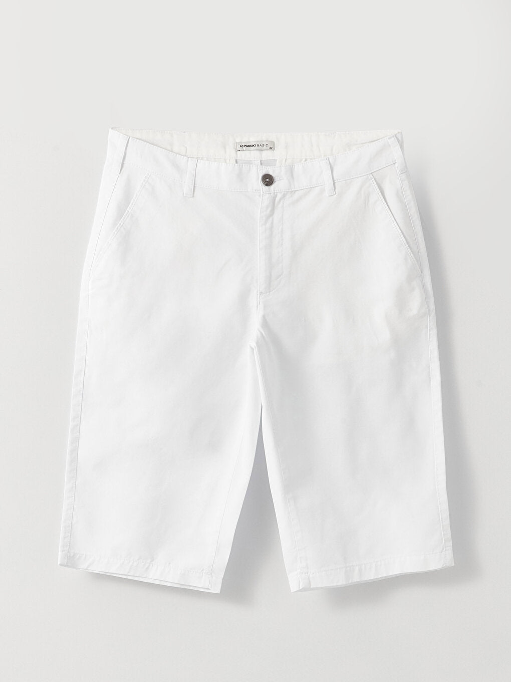 Standard Fit Gabardine Men's Bermuda Shorts