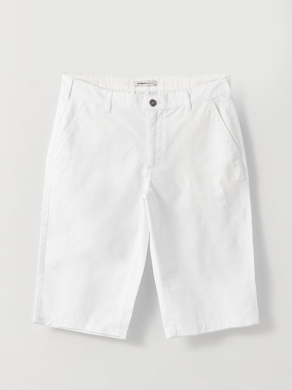 Standard Fit Gabardine Men's Bermuda Shorts