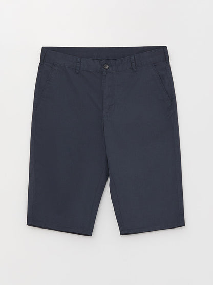 Standard Fit Gabardine Men's Bermuda Shorts