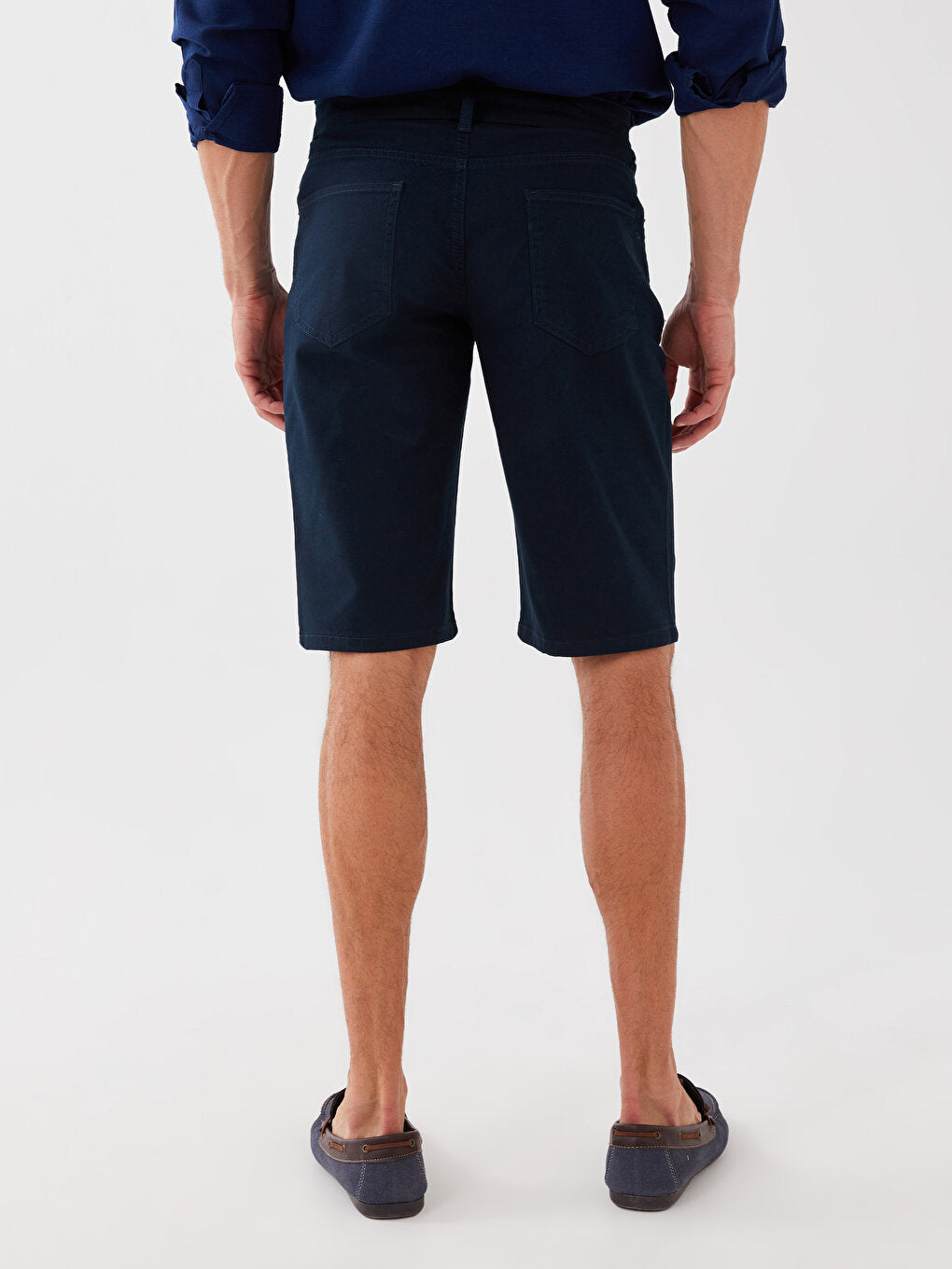 Standard Fit Gabardine Men's Bermuda Shorts