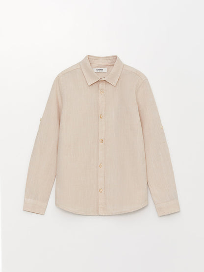 Basic Long Sleeve Boy's Shirt