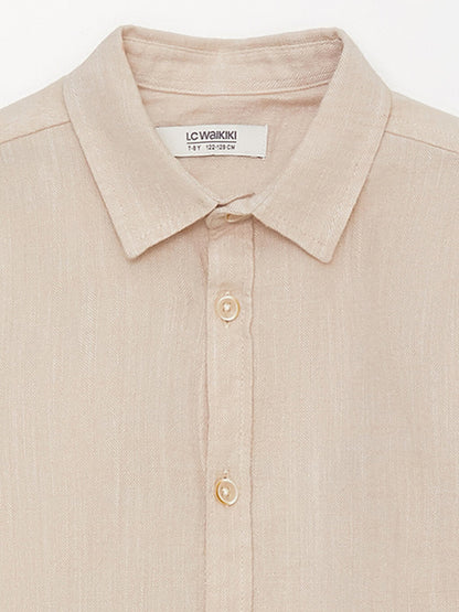 Basic Long Sleeve Boy's Shirt