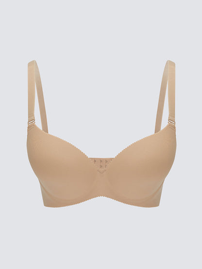 Non-Wireless Padded Plain T-Shirt Bra