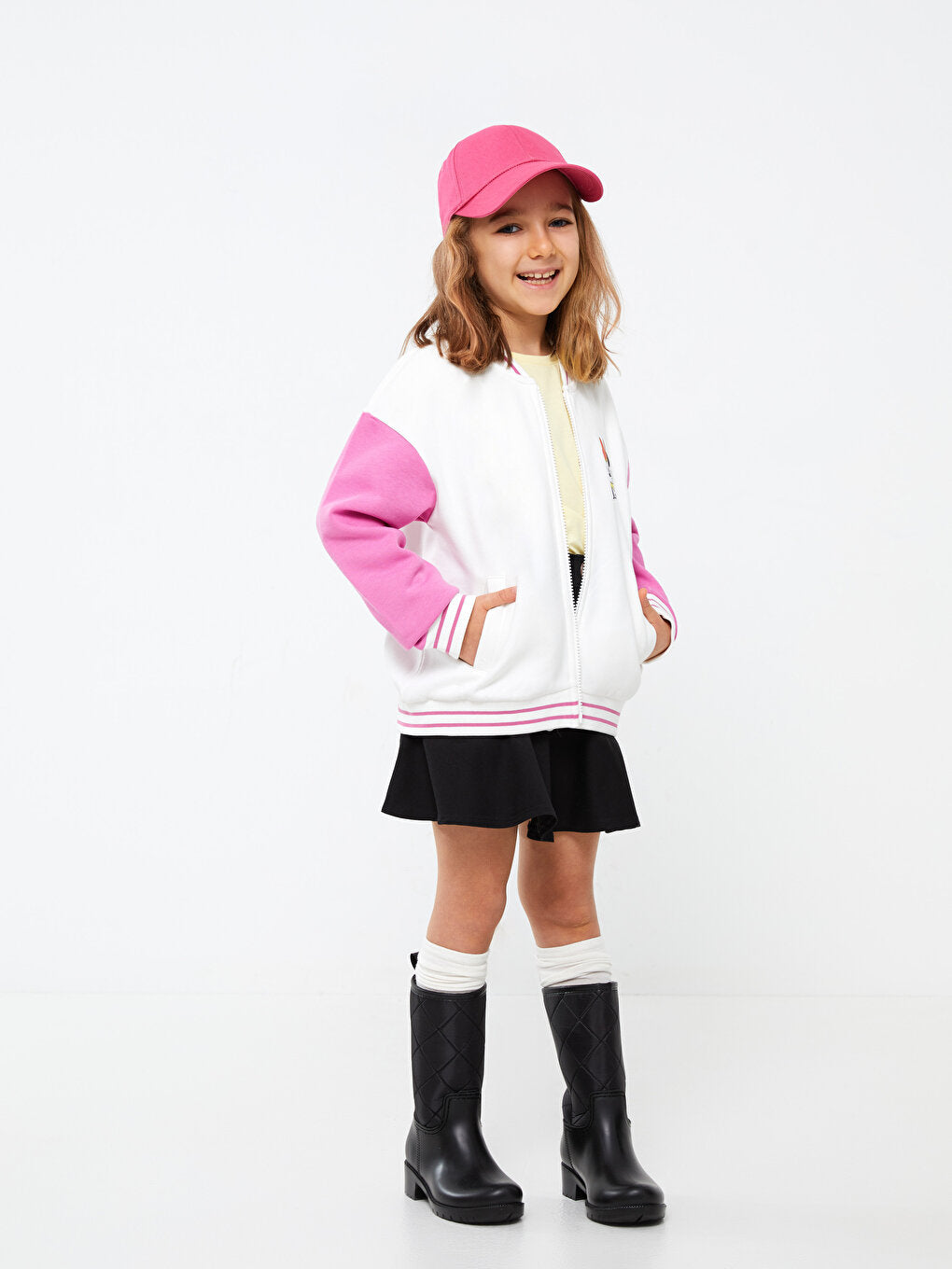 Minnie Mouse Printed Long Sleeve Girls' College Jacket