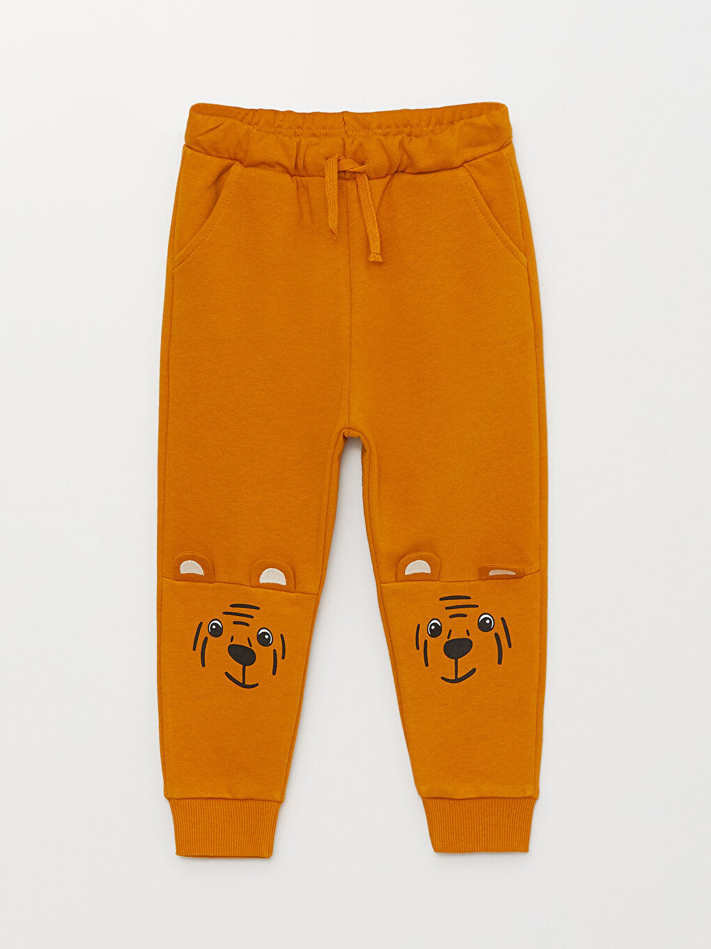 Printed Baby Boy Tracksuit Bottom with Elastic Waist