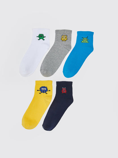 Patterned Boy Socks Pack of 5