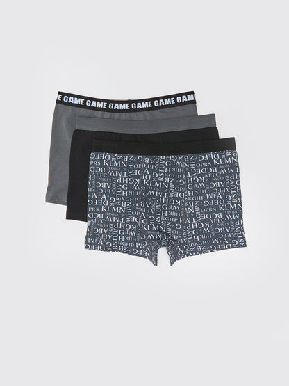 Printed Boy's Boxer 3-Piece