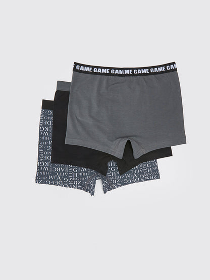 Printed Boy's Boxer 3-Piece