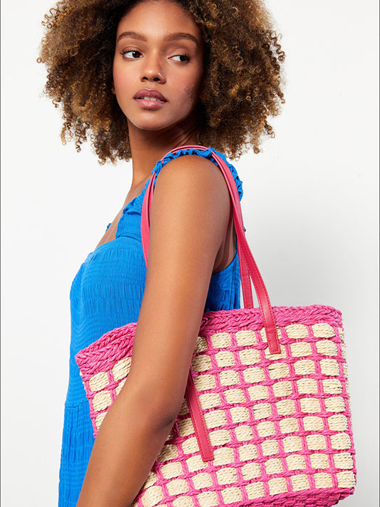 Women's Straw Shoulder Bag