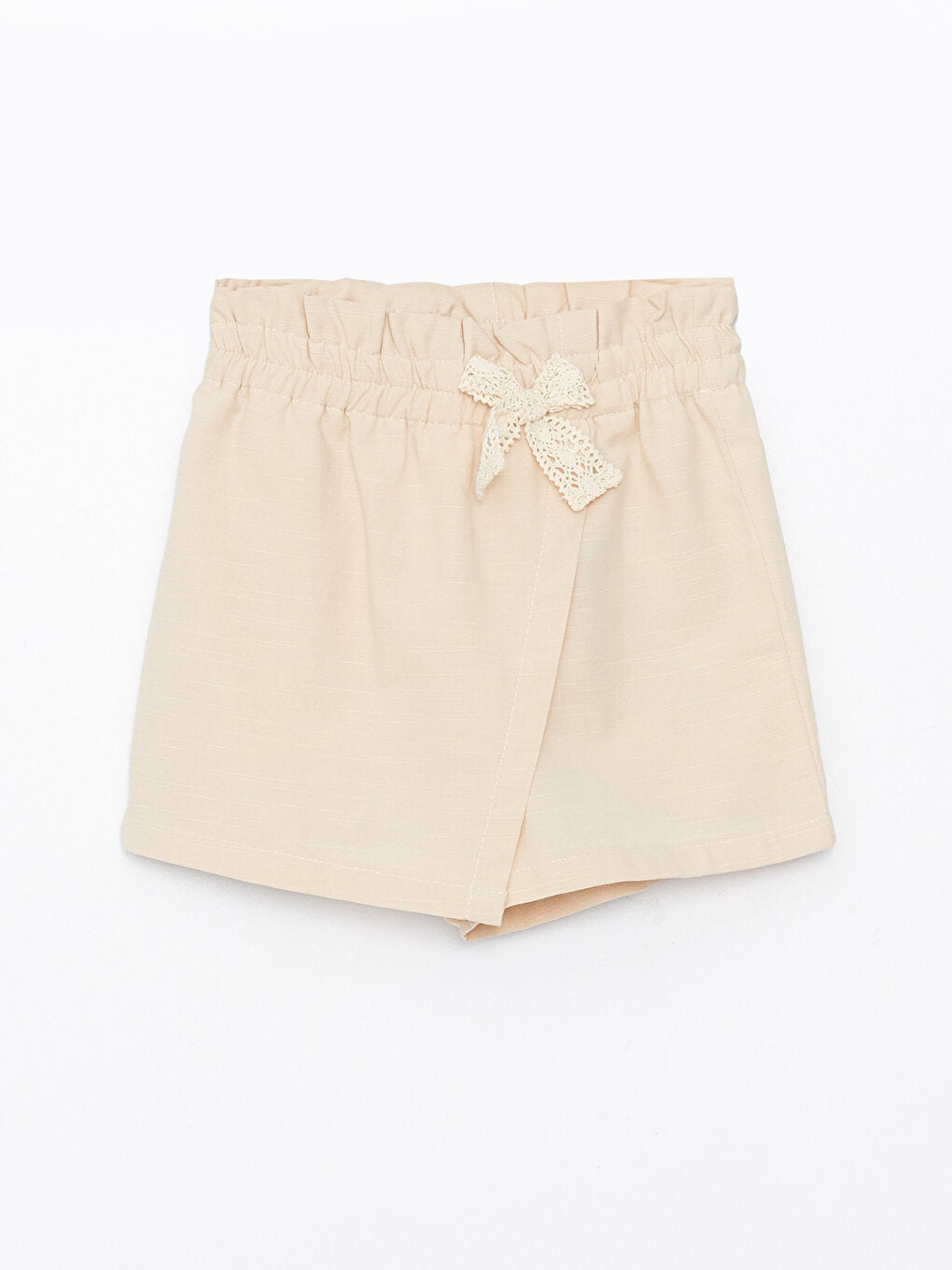 Basic Girl's Shorts Skirt with Elastic Waist