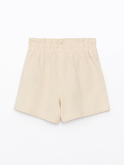 Basic Girl's Shorts Skirt with Elastic Waist