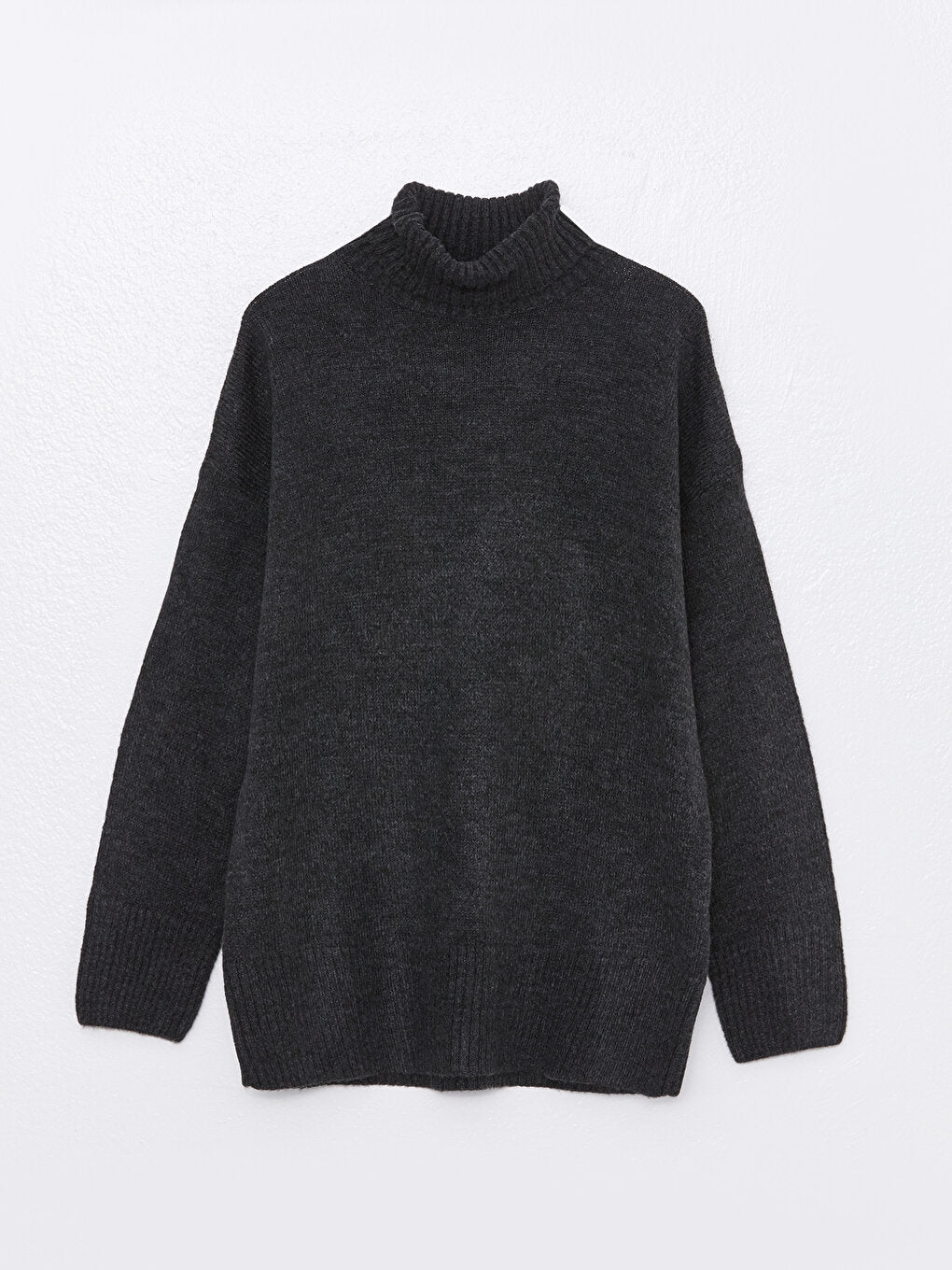 Turtleneck Plain Long Sleeve Women's Knitwear Sweater