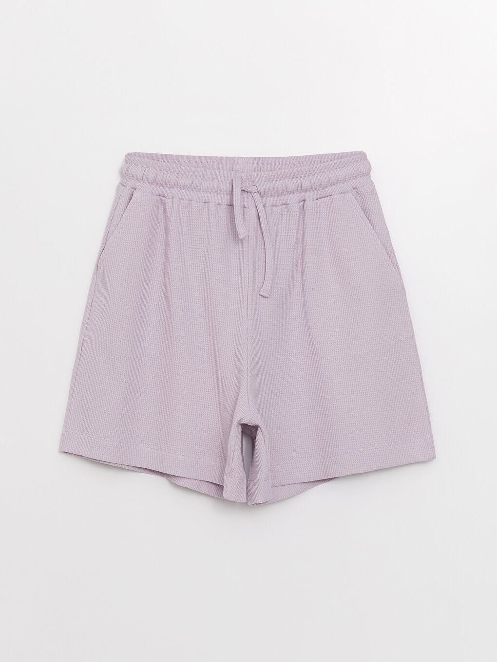 Self-patterned Women's Shorts with Elastic Waist