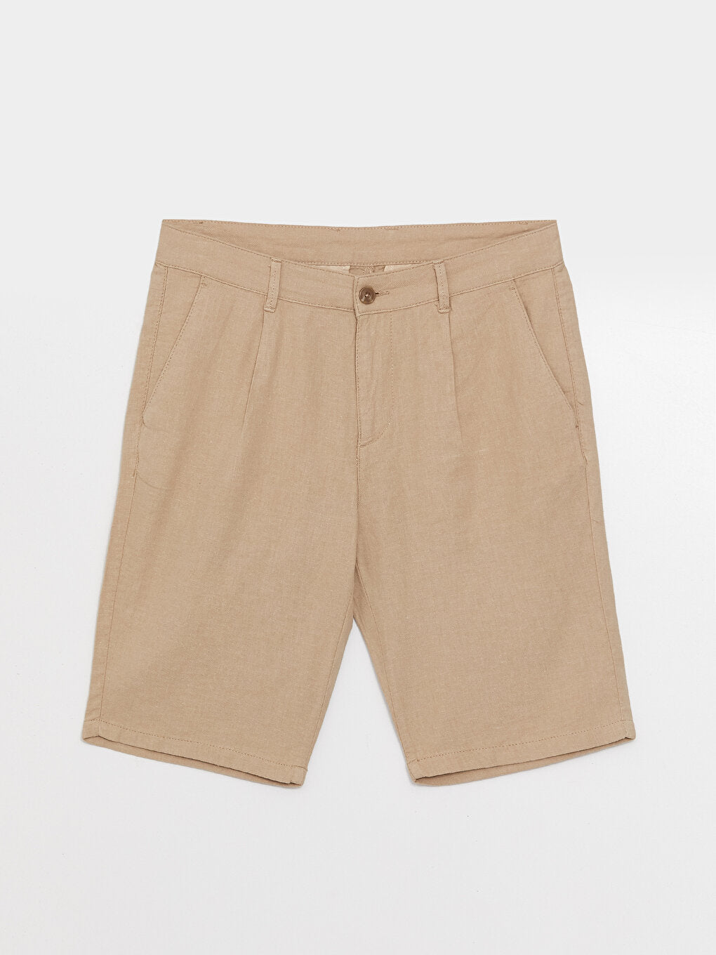 Slim Fit Linen Blend Men's Shorts